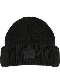 Beanie Urban Classics "Urban Classics Unisex Knitted Wool Beanie", Damen, Gr. onesize, schwarz, Wolle, M&uuml;tzen Beanie