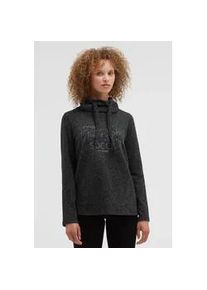 Rollkragenpullover SOCCX, Damen, Gr. XS, schwarz, Strick, Material: 53% Viskose, 43% Polyester, 4% Elasthan, Glitzermuster, bedruckt, regular fit normal, Rundhals, eingesetzt gerader Abschluss, Pullover Rollkragenpullover