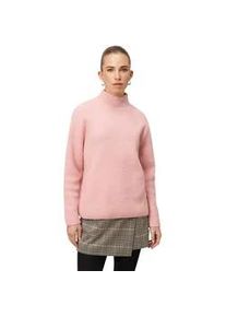 Strickpullover Zero "Damen mit Stehkragen", Damen, Gr. 42, rose melange, Strick, Obermaterial: 58% Polyester, 30% Polyacryl, 10% Wolle, 2% Elasthan, unifarben, weit lang, eng, Pullover Strickpullover, Plain/ohne Details