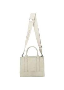 Henkeltasche Fritzi aus Preussen "Fritzi SquareN", Damen, Gr. B/H/T: 11cm x 26cm x 21cm, beige, Polyurethan (PU), unifarben, Taschen, mit abnehmbarem Schl&uuml;sselband
