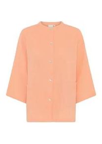 Pyjama CCDK COPENHAGEN "CCDK Copenhagen sleep shirt Maria", Damen, Gr. L, coral sands, Obermaterial: 100% Baumwolle, Homewear-Sets Pyjama
