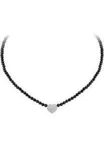 Kette mit Anh&auml;nger Celesta, wei&szlig;, Halsketten, Damen, 51cm, Silber 925 (Sterlingsilber), L: 48 B: 3mm, gl&auml;nzend, B:3mm