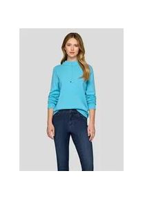 Strickpullover Rabe "Pullover", Damen, Gr. 46, t&uuml;rkis, 50%Wolle, 30%Polyamid, 20%Modal, unifarben, gerade, gerader Abschluss, Pullover Strickpullover