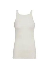 Funktionstop SEAMLESS BASIC "Seamless Basic Top Silky Daze", Damen, Gr. S/M, off, wei&szlig;, Obermaterial: 100% Seide, Tops