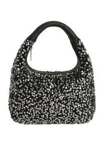 Schultertasche "Pailetten", Damen, Gr. B/H/T: 25cm x 25cm x 11cm onesize, silber, Kunstfaser, Collezione Alessandro, Taschen Schultertasche, Abendtasche mit Pailetten