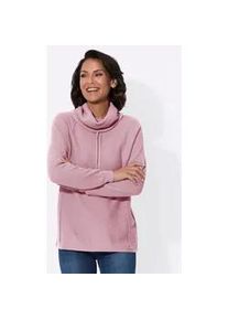 Rollkragenpullover Casual Looks "Pullover", Damen, Gr. 42, rosa (ros&eacute;), 50% Baumwolle, 50% Polyacryl, unifarben, Pullover Rollkragenpullover