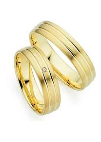 Phoenix Trauring PH&Ouml;NIX "Schmuck Partnerring Ehering Verlobungsring Freundschaftsring" Gr. 62, gelbgoldfarben, Fingerringe, Damen, 62, ohne Brillant, Silber 925 (Sterlingsilber), 5mm, Trauring, Made in Germany - wahlweise mit oder ohne Brillant