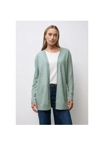 Strickjacke Street One, Damen, Gr. 42, nile blau meliert, Stoff, 30% Polyester, 27% Polyacryl, 23% Polyamid, 20% Viskose, unifarben, normal h&uuml;ftbedeckend, ohne Ausschnitt, normaler Saum, Strickjacken Strickjacke, in Unifarbe