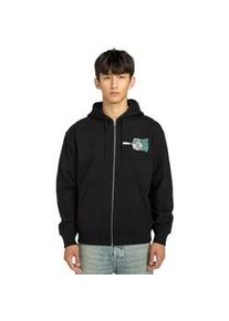 Hoodie Element "Paint Brush", Herren, Gr. L, flint schwarz, Obermaterial: 50% Walkfrottier, 30% Walkfrottier, 20% Microfaser;, Sweatshirts Hoodie