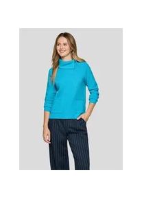 Strickpullover Rabe "Pullover", Damen, Gr. 48, t&uuml;rkis, 50%Polyester, 30%Viskose, 20%Polyamid, unifarben, gerade, gerader Abschluss, Pullover Strickpullover