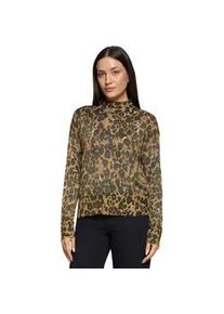 Strickpullover Betty Barclay "Damen mit Lurexfaden", Damen, Gr. 46, taupe, gelb, Strick, Obermaterial: 77% Viskose, 15% Polyester, 8% Polyester, figurumspielend normal, Pullover Strickpullover