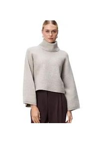 Strickpullover Zero "Damen mit Rollkragen", Damen, Gr. L, beige melange, Strick, Obermaterial: 58% Polyester, 30% Polyacryl, 10% Wolle, 2% Elasthan, Strukturmuster, figurumspielend normal, weit, Pullover Strickpullover, Plain/ohne Details