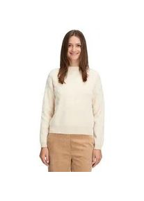 BETTY & CO Strickpullover BETTY & CO "Damen mit Jacquard", Damen, Gr. 42, cream, Strick, Obermaterial: 55% Polyamid, 28% Viskose, 17% Polyester, l&auml;ssig geschnitten normal, Pullover Strickpullover