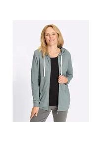 Shirtjacke Classic Basics "Shirtjacke", Damen, Gr. 40, jade, meliert, 65% Polyester, 35% Baumwolle, meliert, Shirts Shirtjacke