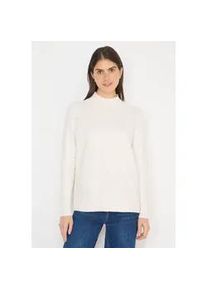 Strickpullover Cecil, Damen, Gr. XXL (46), light greige, Web, 37% Baumwolle, 34% Polyacryl, 26% Polyester, 3% Elasthan, unifarben, comfort fit normal, hoch geschlossener Ausschnitt, Rippb&uuml;ndchen, Pullover Strickpullover, mit Turtleneck