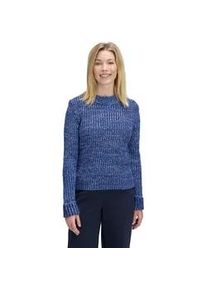 BETTY & CO Strickpullover BETTY & CO "Damen mit Struktur", Damen, Gr. 36, blau, light blau, Strick, Obermaterial: 76% Polyacryl, 12% Wolle, 9% Polyamid, 3% Mohair, l&auml;ssig geschnitten normal, Rundhals, Pullover Strickpullover
