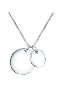 Lulu & Jane Kette mit Anh&auml;nger LULU & JANE "AV154", silber, Halsketten, Damen, 41,0cm Basiskette + 5,0cm Verl&auml;ngerung