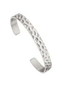 Armspange Jobo "Offener Armreif", silber (silber 925), Armb&auml;nder, Damen, Silber 925 (Sterlingsilber), Armspange, 925 Silber geh&auml;mmert
