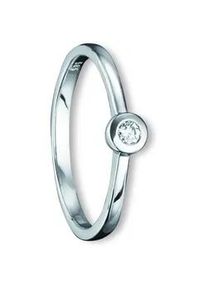 Diamantring ONE ELEMENT "0.07 ct Diamant Brillant Ring aus 585 Wei&szlig;gold" Gr. 54, silber, Fingerringe, Damen, 54, 0,07 mit Diamant, Diamanten Gold Wei&szlig;gold 585, Diamanten, Gold, Wei&szlig;gold 585, Diamantring, Feine Handarbeit &ndash; Diamantdetails f&uuml;r ein edles Leuchten