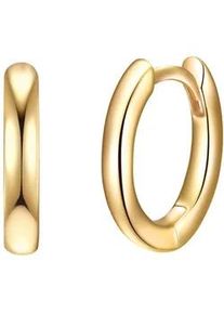 Paar Creolen Rafaela Donata "Set: RD491", gelb (gelbgold), Ohrringe, Damen, 13,1mm, Silber 925 (Sterlingsilber), aus Sterling Silber