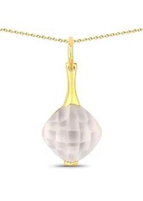 Kette mit Anh&auml;nger Rafaela Donata "K121", gelbgold, Halsketten, Damen, 45,0cm, aus Sterling Silber