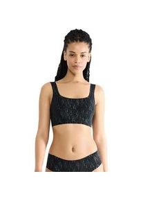 Bustier Sloggi "ZERO Feel 2.0", Damen, Gr. M, N-Gr, schwarz combination, Single Jersey, Obermaterial: 76% Polyamid, 24% Elasthan, BHs Bustier, nahtlos, herausnembare Pads, Microfaser