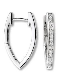 Paar Creolen ONE ELEMENT "Zirkonia Ohrringe Creolen aus 925 Silber", silber, Ohrringe, Damen, Damen,mit Zirkonia, Silber 925 (Sterlingsilber), Ihr pers&ouml;nliches Symbol &ndash; liebevoll gearbeitet f&uuml;r jeden Tag