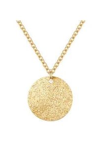 Kette mit Anh&auml;nger EASTSIDE "ES397", gelbgold, Halsketten, Damen, 42,0cm Basiskette + 5,0cm Verl&auml;ngerung, Edelstahl, aus Edelstahl