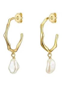 Lulu & Jane Paar Creolen LULU & JANE "Set: AV204", gelbgold, Ohrringe, Damen, 28,4, Messing