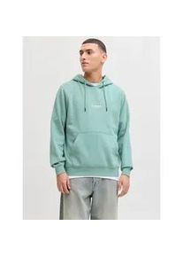 Jack & Jones Kapuzensweatshirt JACK & JONES "JJESOHO SWEAT HOOD NOOS", Herren, Gr. XL, mineral blau, angeraute Sweatware, Obermaterial: 80% Baumwolle, 20% Polyester, unifarben, relaxed fit, Rippb&uuml;ndchen, Sweatshirts, Baumwollmischung, relaxed fit