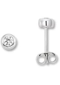 Paar Ohrh&auml;nger ONE ELEMENT "Zirkonia Zarge Ohrringe Ohrstecker aus 925 Silber", silber, Ohrringe, Damen, Damen, Silber 925 (Sterlingsilber), Fein gearbeitet &ndash; angenehm zu tragen und vielseitig kombinierbar