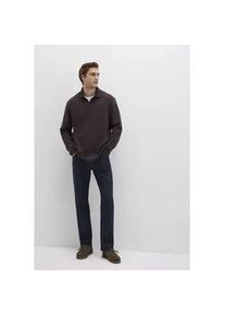 T-Shirt Mavi "LONG SLEEVE JERSEY", Herren, Gr. XXL, ganache, 100% Baumwolle, weit normal, ohne Ausschnitt, Shirts T-Shirt, Premium Sweatshirt