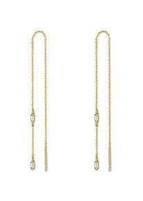 Glanzst&uuml;cke M&uuml;nchen Paar Ohrh&auml;nger GLANZST&Uuml;CKE M&Uuml;NCHEN "Set: GSM464", gelb (gelbgold, wei&szlig;), Ohrringe, Damen, 12,9,mit Zirkonia, Silber 925 (Sterlingsilber), aus Sterling Silber