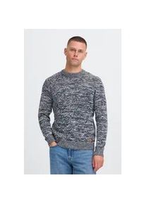 Strickpullover Blend "BHDanno", Herren, Gr. XXL, marineblaus, Grobstrick, 70% Baumwolle (Recycled), 30% Polyester (Recycled), meliert, normal normal, Rundhals, Pullover Strickpullover, Klassischer Grobstrickpullover