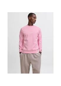 Jack & Jones Sweatshirt JACK & JONES "JJESOHO SWEAT CREW NECK NOOS", Herren, Gr. S, prism pink, angeraute Sweatware, Obermaterial: 80% Baumwolle, 20% Polyester, bedruckt, unifarben, relaxed fit h&uuml;ftlang, Rundhals, Rippb&uuml;ndchen, Sweatshirts Sweatshirt, Baumwollmischung, relaxed fit