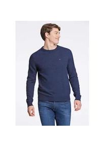 Strickpullover Junk De Luxe "Strickpullover Relaxed Fit", Herren, Gr. XL, dk blau mel, Obermaterial: 80% Wolle, 20% Polyamid, Rundhals, Pullover Strickpullover