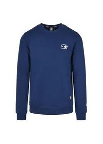 Sweater STARTER Black Label "Starter Black Label Herren Starter Small Logo Crew", Herren, Gr. S, blaunight, 65% Baumwolle, 35% Polyester, Rundhals, Sweatshirts Sweater