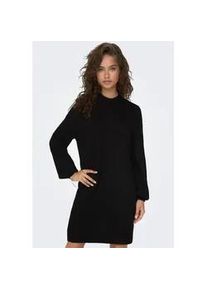 Jacqueline de Yong Strickkleid JDY "JDYRUE LIFE L/S HIGH NECK DRESS KNT NOOS", Damen, Gr. M, N-Gr, schwarz, Feinstrick, Obermaterial: 51% Polyester, 46% Polyacryl, 3% Elasthan, unifarben, loose fit, Kleider Strickkleid