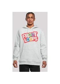 Kapuzenpullover F4NT4STIC "Kellogg's Froot Loops Breakfast Cereal Pop Art", Herren, Gr. M, erdgrau, Obermaterial: 65% Baumwolle, 35% Polyester, slim fit, Pullover Kapuzenpullover, Premium Qualit&auml;t