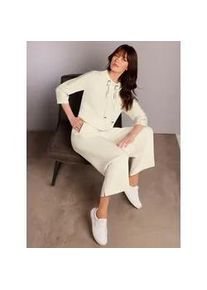 3/4 Arm-Pullover CREATION L PREMIUM "Merino-Kaschmir-Pullover", Damen, Gr. 48, beige (ecru), 90% Schurwolle, 10% Kaschmir, unifarben, Pullover