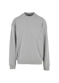 Sweater Urban Classics "Urban Classics Light Terry Crew", Herren, Gr. L, lightasphalt, 75% Baumwolle, 25% Polyester, unifarben, Rundhals, Sweatshirts Sweater