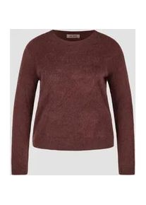 Strickpullover Lecomte "Pullover", Damen, Gr. 46, rot, 100%Wolle, unifarben, gerader Abschluss, Pullover Strickpullover