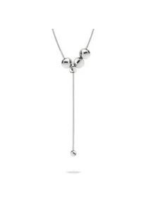 Y-Kette Liebeskind Berlin "Schmuck Geschenk Edelstahl Halskette Steel Ball", silberfarben, Halsketten, Damen, Edelstahl, L: 42 B: 7,5mm, B:7,5mm