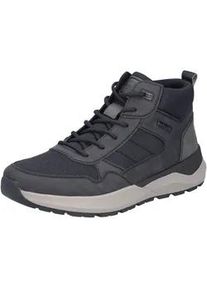 Winterboots Rieker, Herren, Gr. 43, schwarz, dunkelgrau, Lederimitat, Textil, Schuhe Winterboots, Schn&uuml;rboots, Casual High Top Sneaker mit TEX-Membran