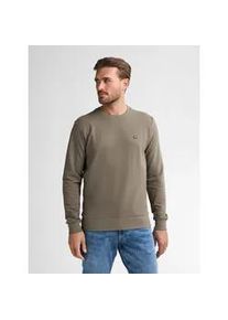 Sweatshirt PETROL INDUSTRIES, Herren, Gr. XXL, mossy stone, Sweatware, Obermaterial: 95% Baumwolle, 5% Elasthan, regular fit taillenbedeckt, Rundhals, Rippb&uuml;ndchen, Sweatshirts Sweatshirt, mit Logo Stickerei