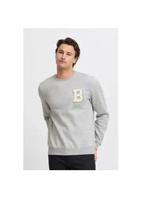 Rundhalspullover Blend "BHSweatshirt", Herren, Gr. XXL, beige (stone mix), Sweatware, 50% Baumwolle, 50% Polyester, bedruckt, regular fit normal, Rundhals, eingesetzt, Pullover Rundhalspullover, L&auml;ssiger Sweatpullover mit Print