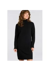 Strickkleid Gant "SUPERFINE LAMBSWOOL KNIT", Damen, Gr. XXL, N-Gr, schwarz, Strick, Obermaterial: 100% Wolle, ca. Mitte Knie, Rippb&uuml;ndchen, Kleider Strickkleid, Winterkleid, relaxed fit, Rollkragen, aus reiner Wolle