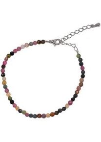 Armband Firetti "Schmuck Geschenk Armschmuck Armkette Edelstein Farbstein Turmalin" Gr. 21, bunt (messingfarben, mehrfarbig, mehrfarbig), Armb&auml;nder, Damen, 21, Messing Nylon, Messing, Nylon, Armband, mit Turmalin