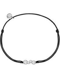 Glanzst&uuml;cke M&uuml;nchen Armband GLANZST&Uuml;CKE M&Uuml;NCHEN "GSM780", silber, wei&szlig;, Armb&auml;nder, Damen, Silber 925 (Sterlingsilber), Armband, aus Sterling Silber