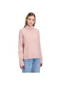 Strickpullover Betty Barclay "Damen mit hohem Kragen", Damen, Gr. 44, pale mauve melange, Strick, Obermaterial: 50% Viskose, 27% Polyamid, 23% Polyester, relaxed fit lang, Pullover Strickpullover